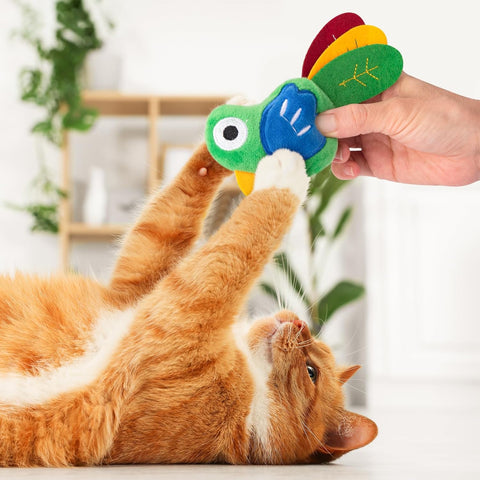 INFTOYCO 2 Pack Catnip Toys, Cat Toys with Catnip and Silvervine, Bird Catnip Toys for Cats, Cat Toys for Indoor Cats, Cat Toys with Catnip, Cat Chew Toy, Cat Toy for Cats Kittens Kitty