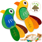 2 Pack Catnip Toys, Cat Toys with Catnip and Silvervine, Bird Catnip Toys for Cats, INFTOYCO Cat Toys for Indoor Cats, Cat Toys with Catnip, Cat Chew Toy, Cat Toy for Cats Kittens Kitty